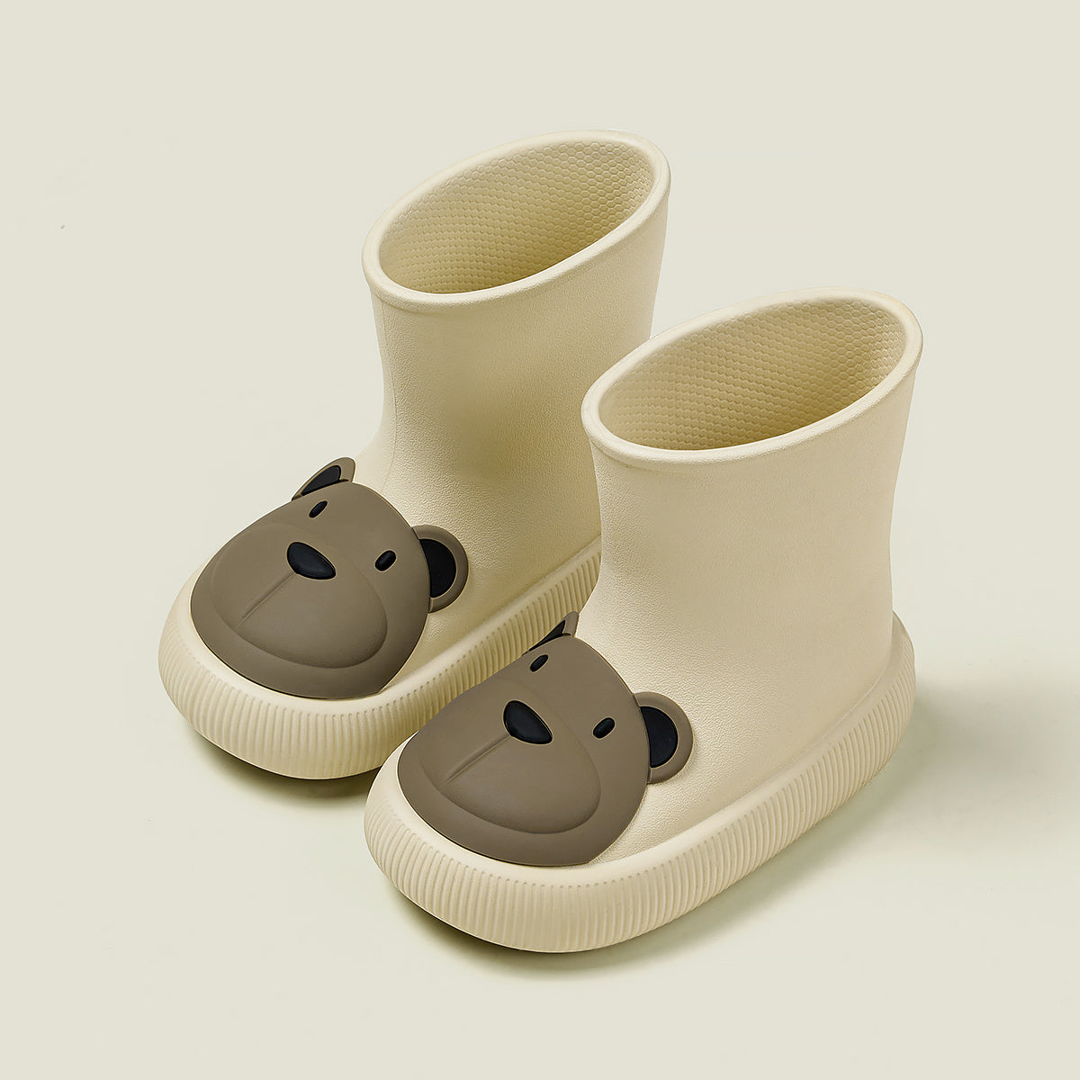 Bunny Paw Rain Boots for Kids, Lightweight Waterproof EVA Boots with Bear & Bunny Designs, Non-Slip Sole and Toddler-to-Big-Kid Sizes for Wet-Weather Play
