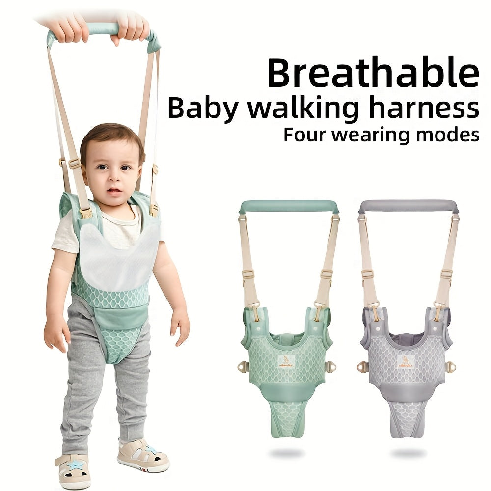 Adjustable Baby Walking Harness with Removable Crotch Support, Breathable Toddler Walking Aid and Carrier Design for Ages 8ā24 Months