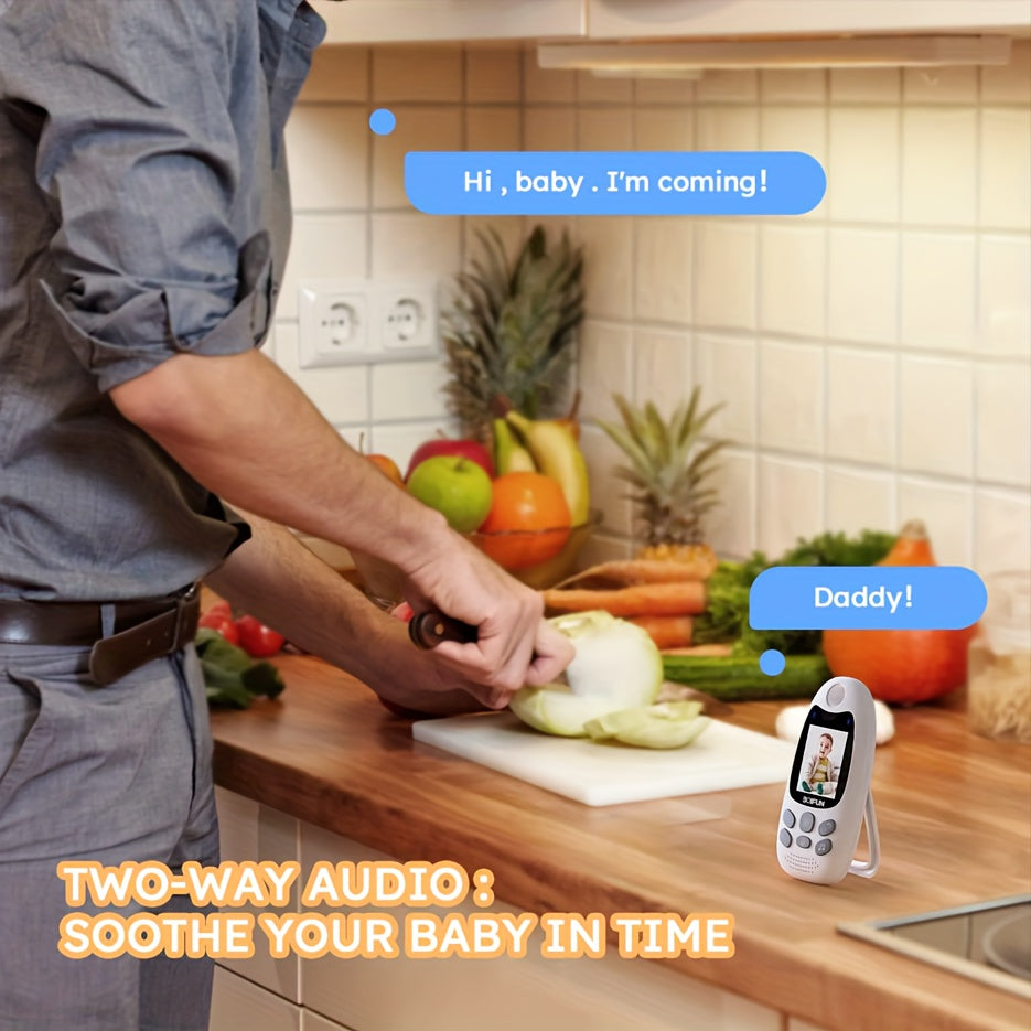 No WiFi Baby Monitor with Camera and Audio, BOIFUN VB610 Portable 2-Inch Screen with Night Vision, Two-Way Talk, VOX Mode and Temperature Alerts