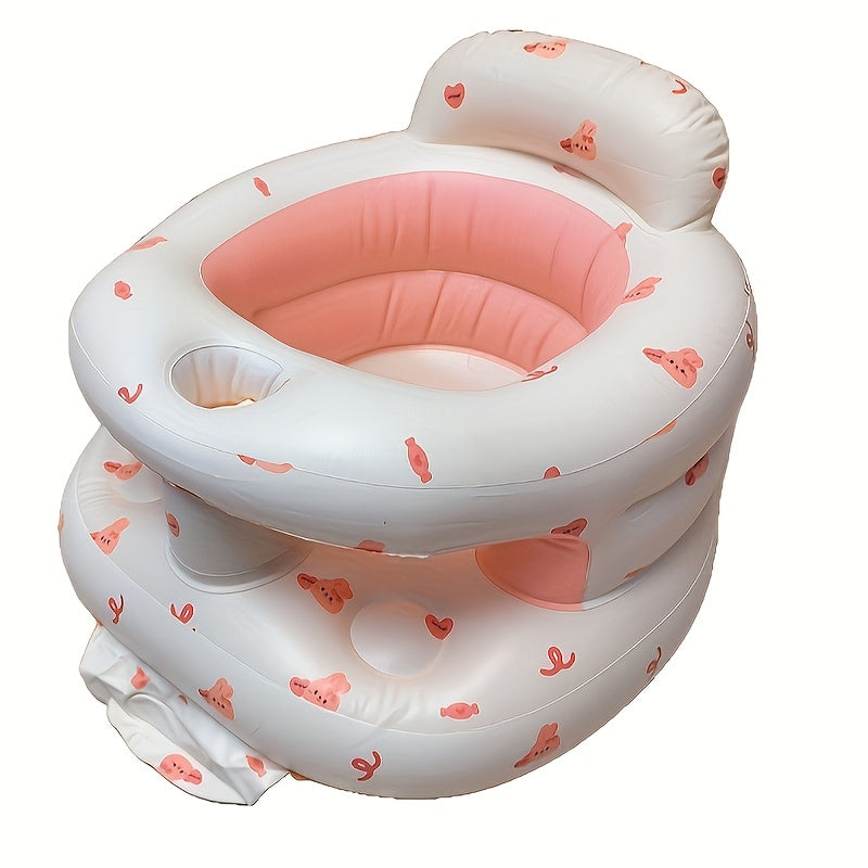 Inflatable Baby Sit-Up Chair Seat for Learning to Sit, Spine-Safe Infant Sitting Support Sofa, Portable Posture Training Gadget for Babies Practicing Independent Upright Sitting at Home