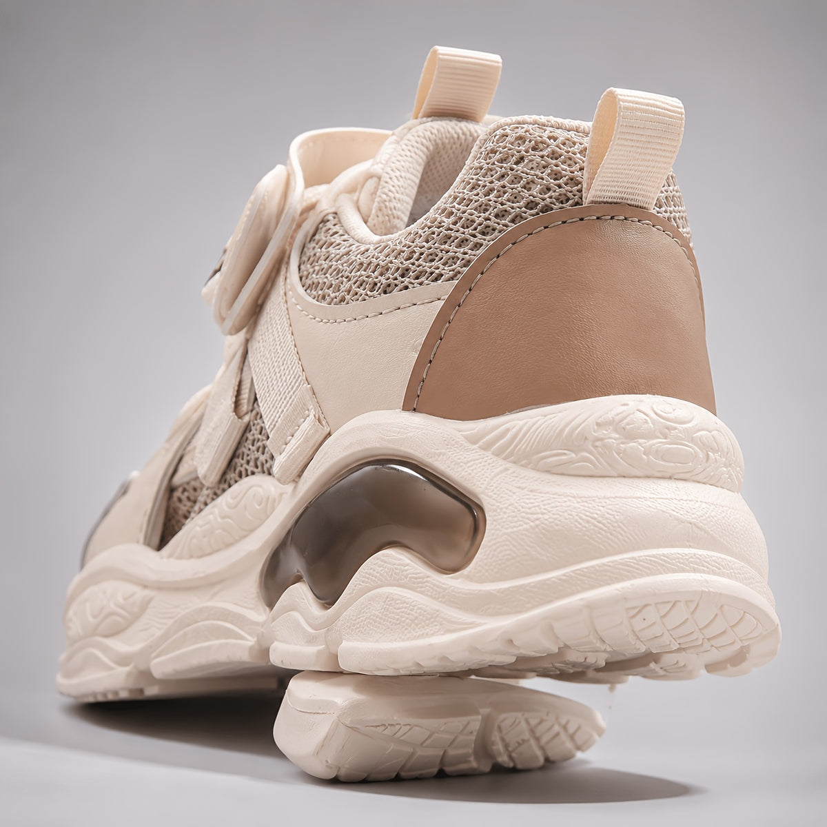 Toddler Geometric Sneakers with Breathable PU Upper, PVC Sole and Lace-Up plus Hook-and-Loop Closure, All-Season Casual Running Shoes for Ages 1-6