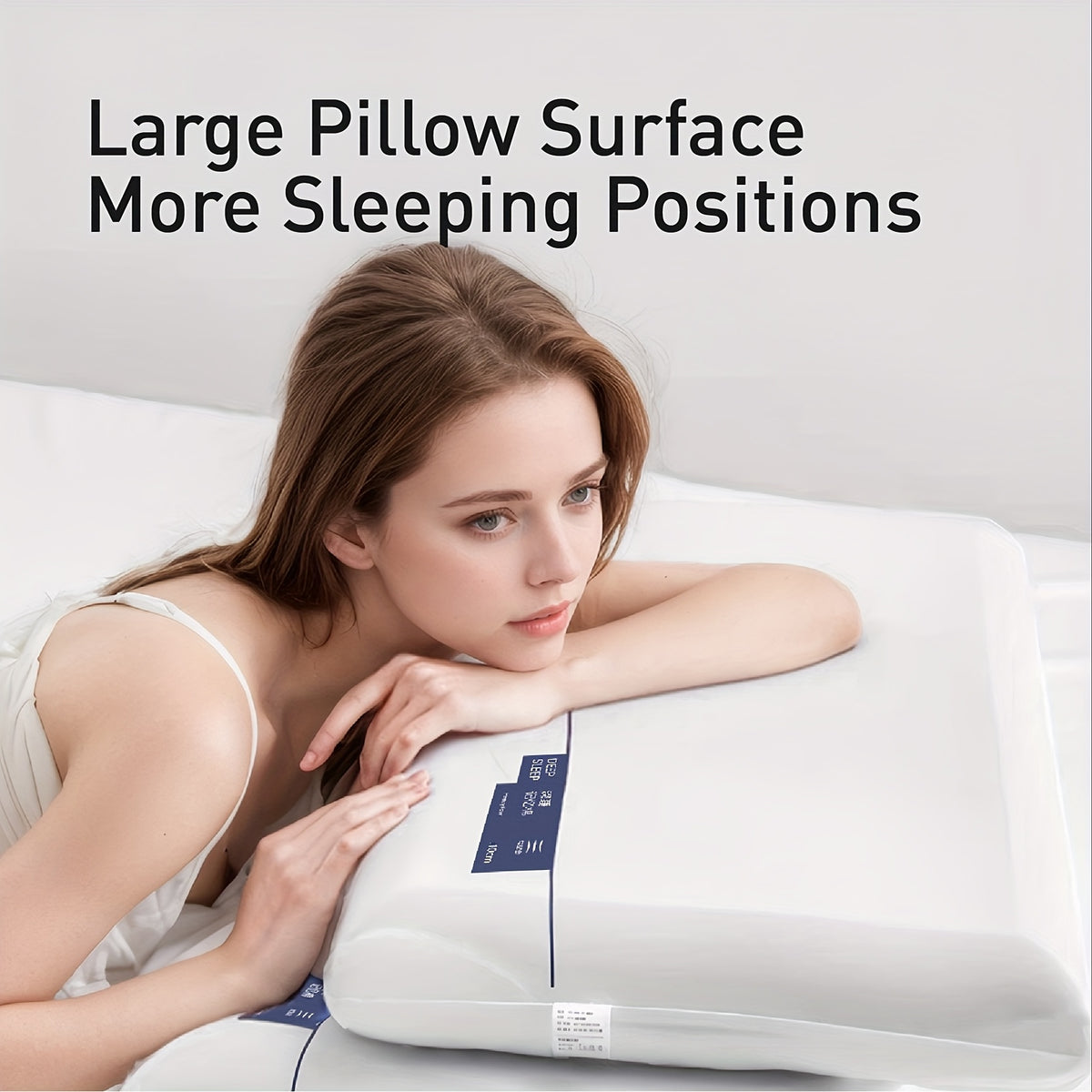 Cooling Contour Neck Pillows, 2-Piece Memory Foam Set with Smooth Washable Pillowcases for Adult Bedtime Comfort and Shoulder Support