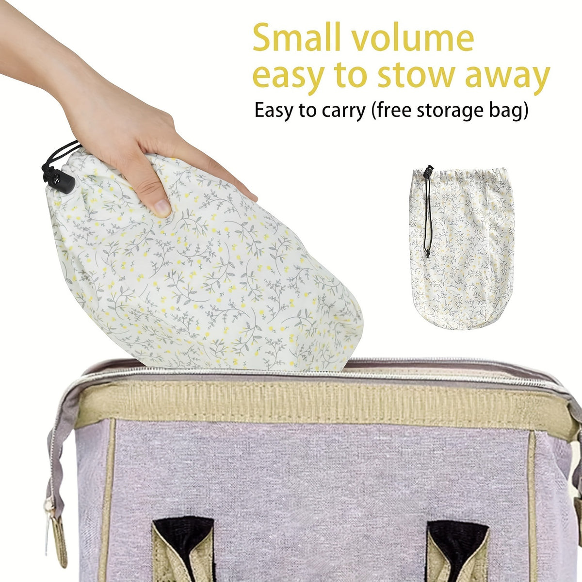 Pocketed Baby Sling Carrier for 1-24 Months, Vrbabies Lightweight Front Carry with Adjustable Shoulder Strap in Yellow Flower or Blue Porcelain