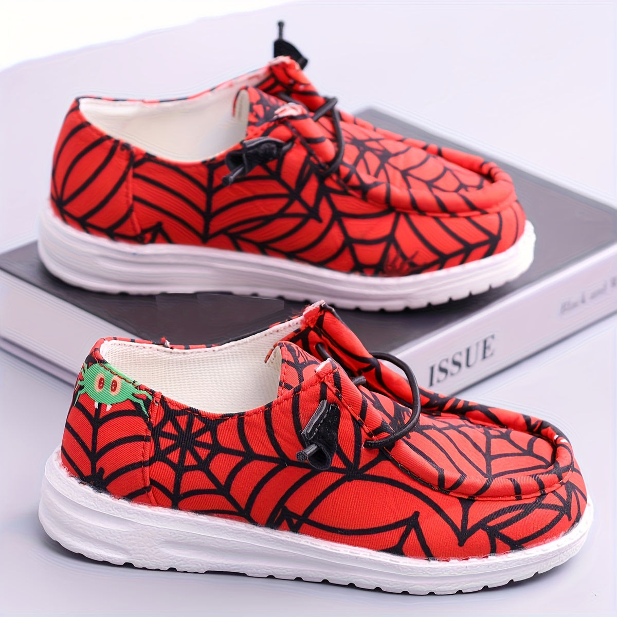 Boys Red Mesh Sneakers, Lightweight Breathable Casual Shoes for Toddler, Little Kid and Big Kid Indoor or Outdoor Spring and Fall Wear