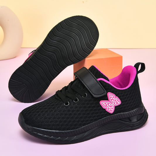 Youth Low-Top Running Sneakers for Kids, Breathable Lightweight Lace-Up Sports Shoes with Cushioned Feel for Everyday Walking and Active Play
