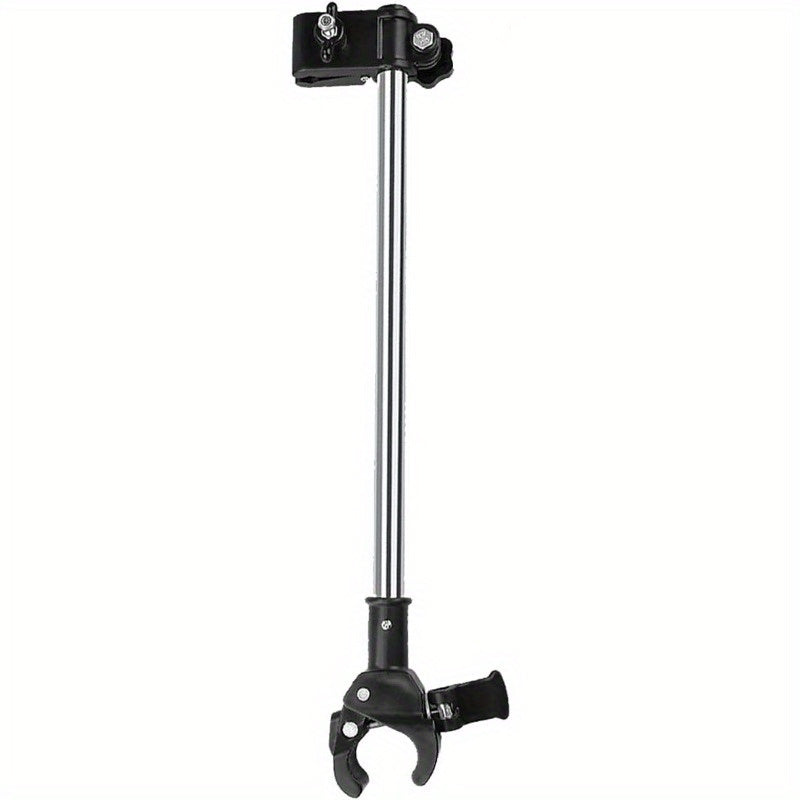 Umbrella Mount Bracket for Strollers, Adjustable No-Wrench Clamp Holder for Compatible Baby Carriages, Wheelchairs, Walkers and Bicycle Frames