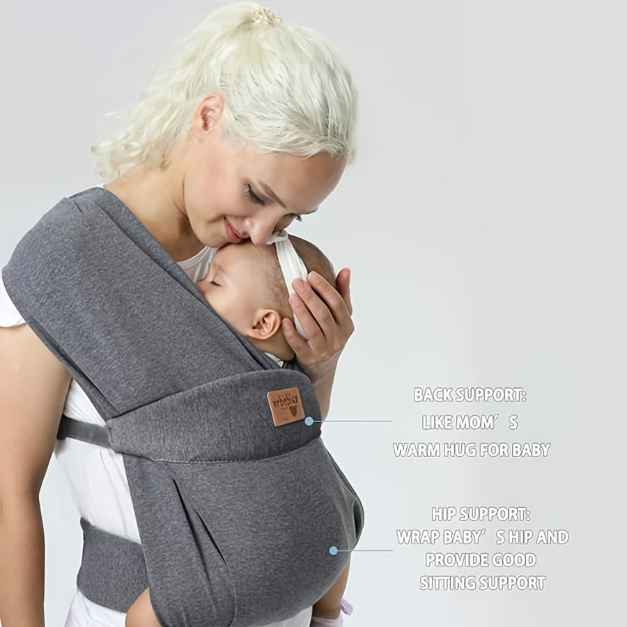 Soft Baby Wrap Carrier Sling for Newborns and Toddlers, Skin-Friendly Front Carry Wrap by Vrbabies for Everyday Babywearing and Parent Gifts