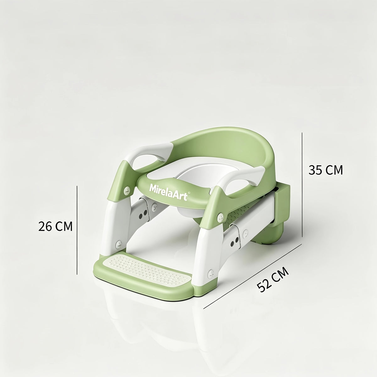 Wide-Step Toddler Toilet Training Seat with Ladder, Adjustable Potty Seat with Splash Guard, Anti-Slip Steps and Handles for Boys and Girls