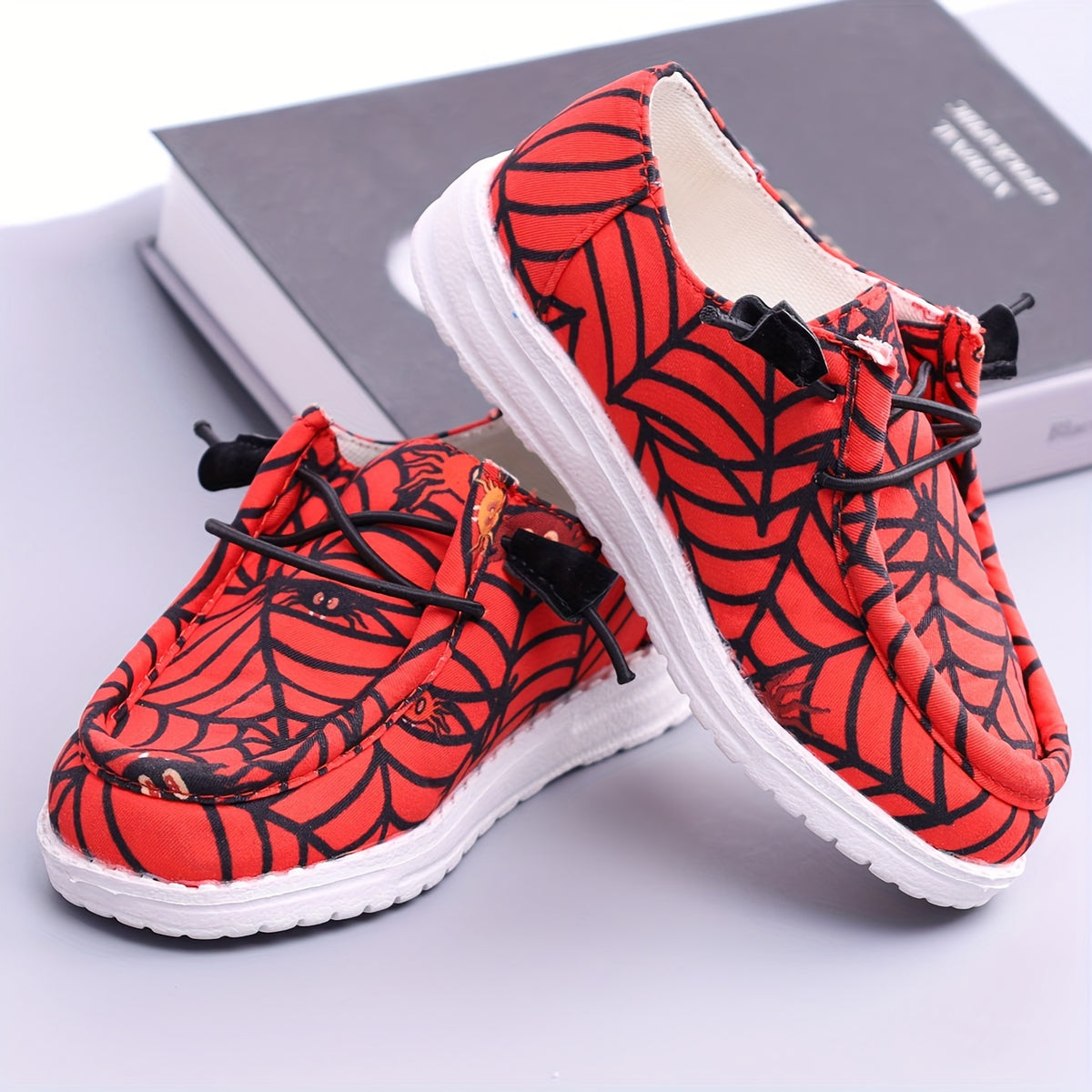 Boys Red Mesh Sneakers, Lightweight Breathable Casual Shoes for Toddler, Little Kid and Big Kid Indoor or Outdoor Spring and Fall Wear