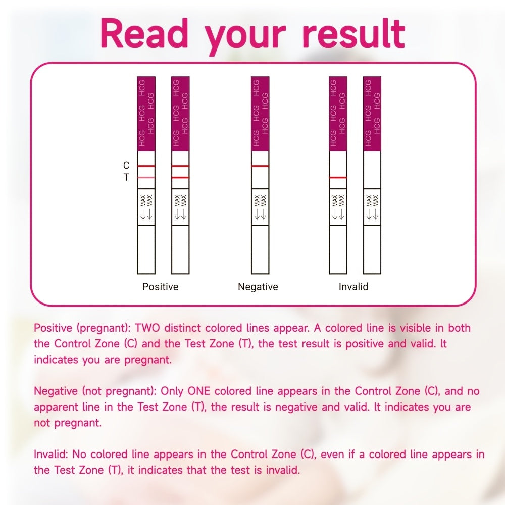Early Detection Pregnancy Test Strips Kit, 50/100pcs Rapid HCG Home Pregnancy Test, 25mIU/mL Ultra-Sensitive Wide Strips, High Accuracy Bulk Testing Kit for Women and Healthcare Professionals