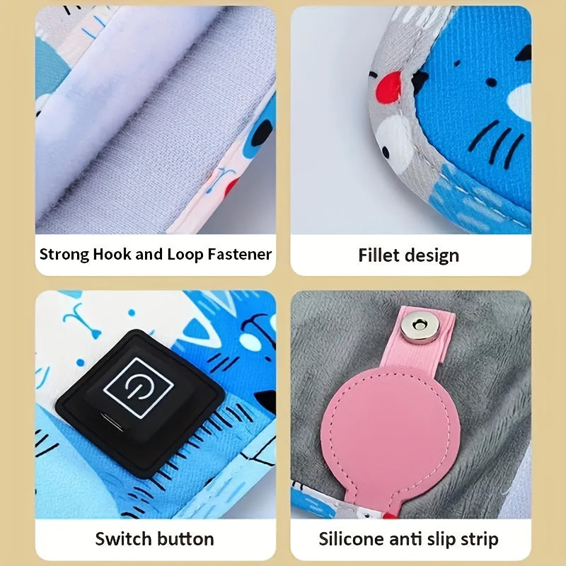 Self-Adhesive Portable Bottle Heater with 3 Adjustable Temperature Settings, Durable Travel Bottle Warmer for Outdoor Activities, Compact Modern Accessory for On-the-Go Feeding