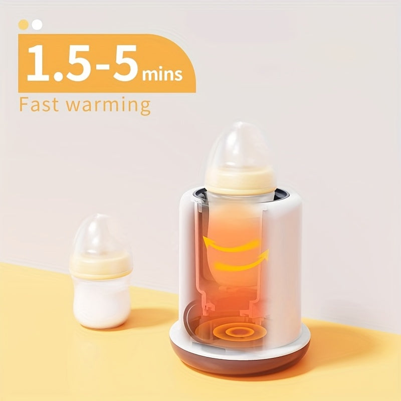 3-Minute Baby Bottle Warmer & Steam Sterilizer with Anti-Dry-Burn Protection and Automatic Shut-Off for Convenient Daily Bottle Preparation