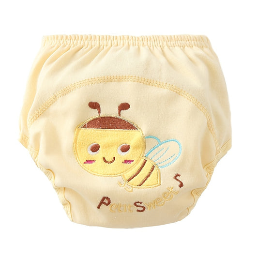 Toddler Girls Potty Training Underwear 6-Pack, Cute Reusable Training Pants, Waterproof Absorbent Cotton Underpants for Potty Training and Diaper Learning, Soft Comfortable Fit, Assorted Colors