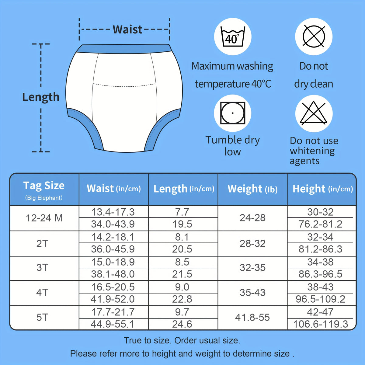 Cotton Training Underwear for Toddler Boys, 6-Pack Soft Absorbent Potty Pants, 100% Cotton, Sizes 12-24M to 5T