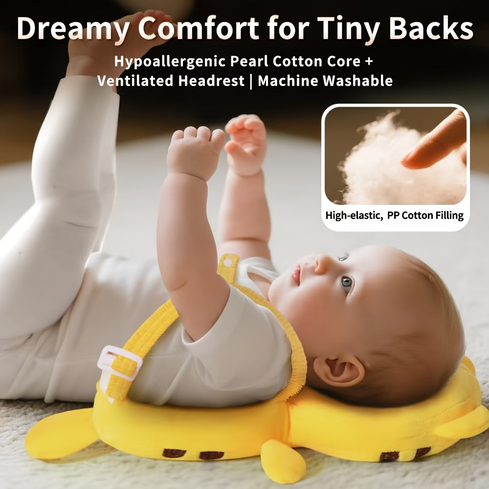 Baby Head Protector Backpack with Plush Animal Cushion, Adjustable Toddler Walking and Crawling Back Pad in Dinosaur, Duck, Tiger, Astronaut or Bunny