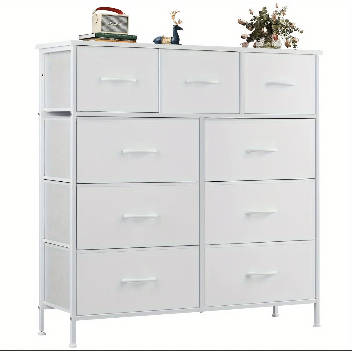 9 Drawer Storage Cabinet for Nursery and Bedroom, Chest of Drawers with Integrated Slide Rails, Multiple Color Options for Everyday Organization