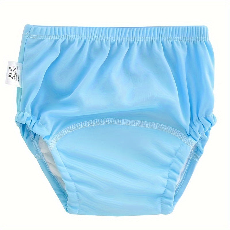 Solid Color Reusable Potty Training Underwear 6-Pack, Washable Breathable Toddler Learning Pants in Blue or Pink Mixes, Sizes 100 and 110