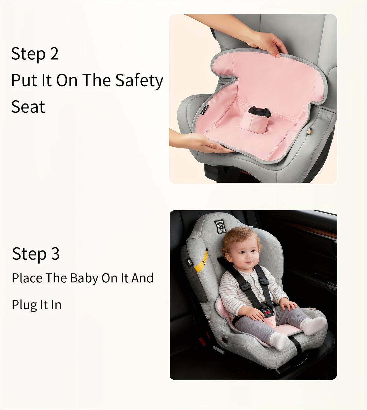 Potty Training Car Seat Pad for Toddlers, Waterproof Quick-Absorbing Washable Seat Protector for Strollers, Rockers and Car Seats, Ages 0-4