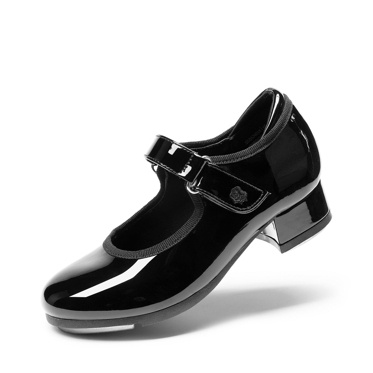 Kids Tap Dance Shoes with Hook-and-Loop Strap, Removable Satin Ribbons and Front-and-Back Taps for Girls and Boys, Toddler, Little Kid & Big Kid Sizes