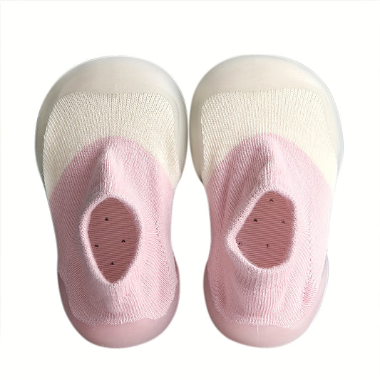 Breathable Baby Sock Shoes for First Walking - Soft Rubber Sole Infant Sneakers, Non-Slip Floor Slippers for Boys & Girls, Lightweight Everyday Comfort