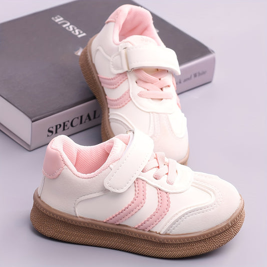 Kids Thick-Sole Sneakers for Boys, Casual Sport-Inspired Shoes in Black, Brown or Pink for Toddler and Little Kid Everyday Wear All Year