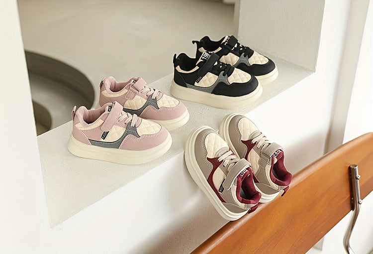 Kids Casual Sneakers with Round Toe and Low-Top Design, Cartoon and Bow-Detail Sport-Style Shoes for Toddler and Little Kid Spring Outfits