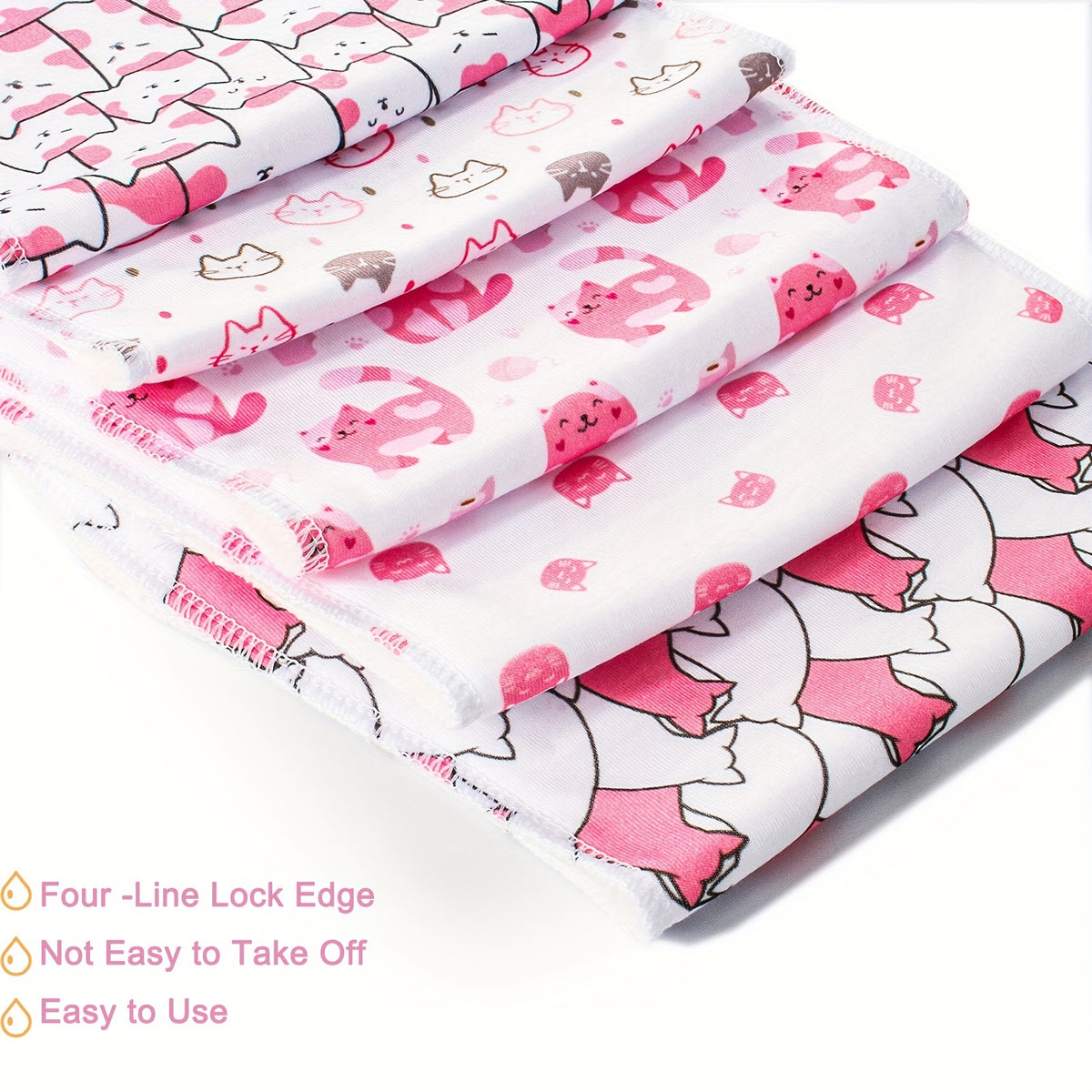 Baby Burp Cloths 10-Piece Set with Printed Style Options, Newborn Spit-Up Cloths and Washcloths for Boys and Girls, Everyday Feeding Essentials