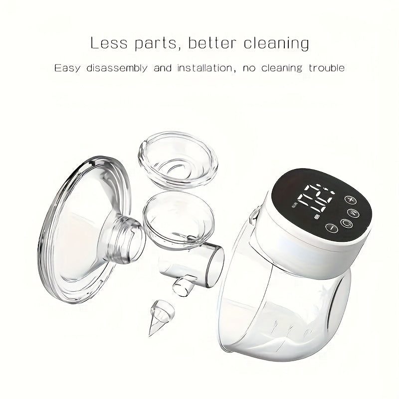 Hands Free Electric Breast Pump by CHANG KUN, Wearable In-Bra Milk Collector with 3 Modes, 9 Levels and 6.09 oz Capacity, 1 or 2 Pack