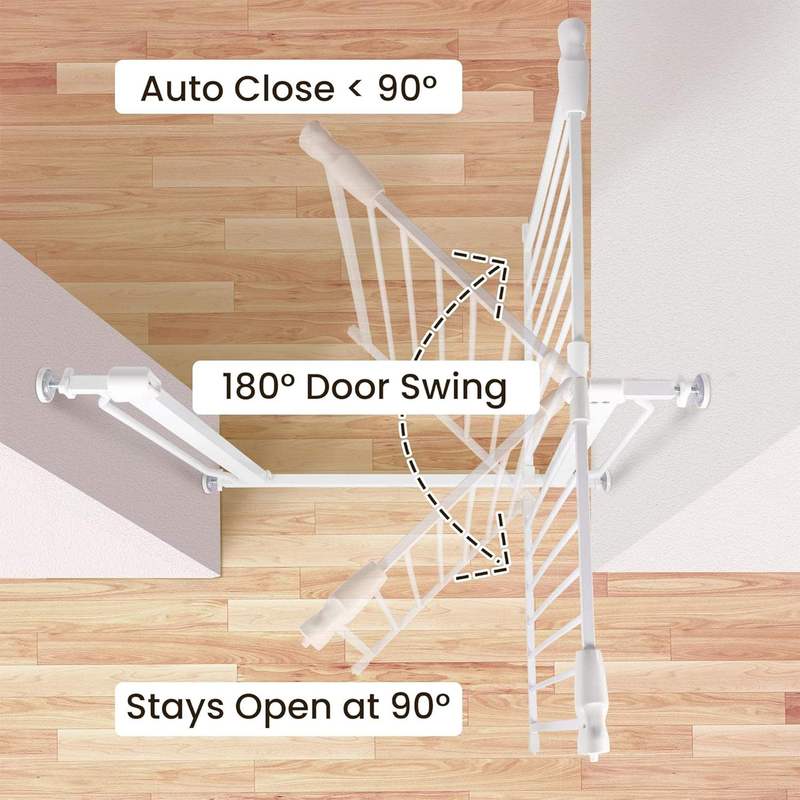 Walk-Through Baby Safety Gate by BalanceFrom, White Open-Box Doorway Barrier for Baby and Pets, Home Room Separation and Everyday Access