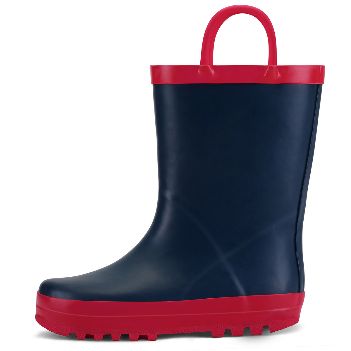 Easy-On Kids Rain Boots with Pull-Up Handles, Soft PVC Toddler to Big Kid Boots with Rainbow Unicorn and Color Options for Rainy Days and Outdoor Play