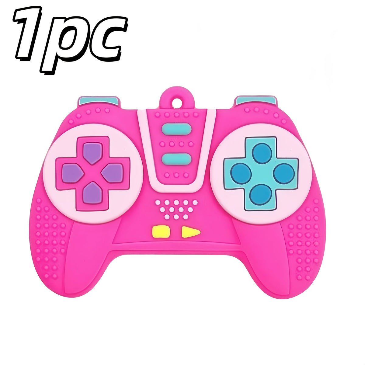 Silicone Baby Teething Toys with TV Remote and Game Controller Designs, Soft Chew Toys with Colorful Button Details for Supervised Play