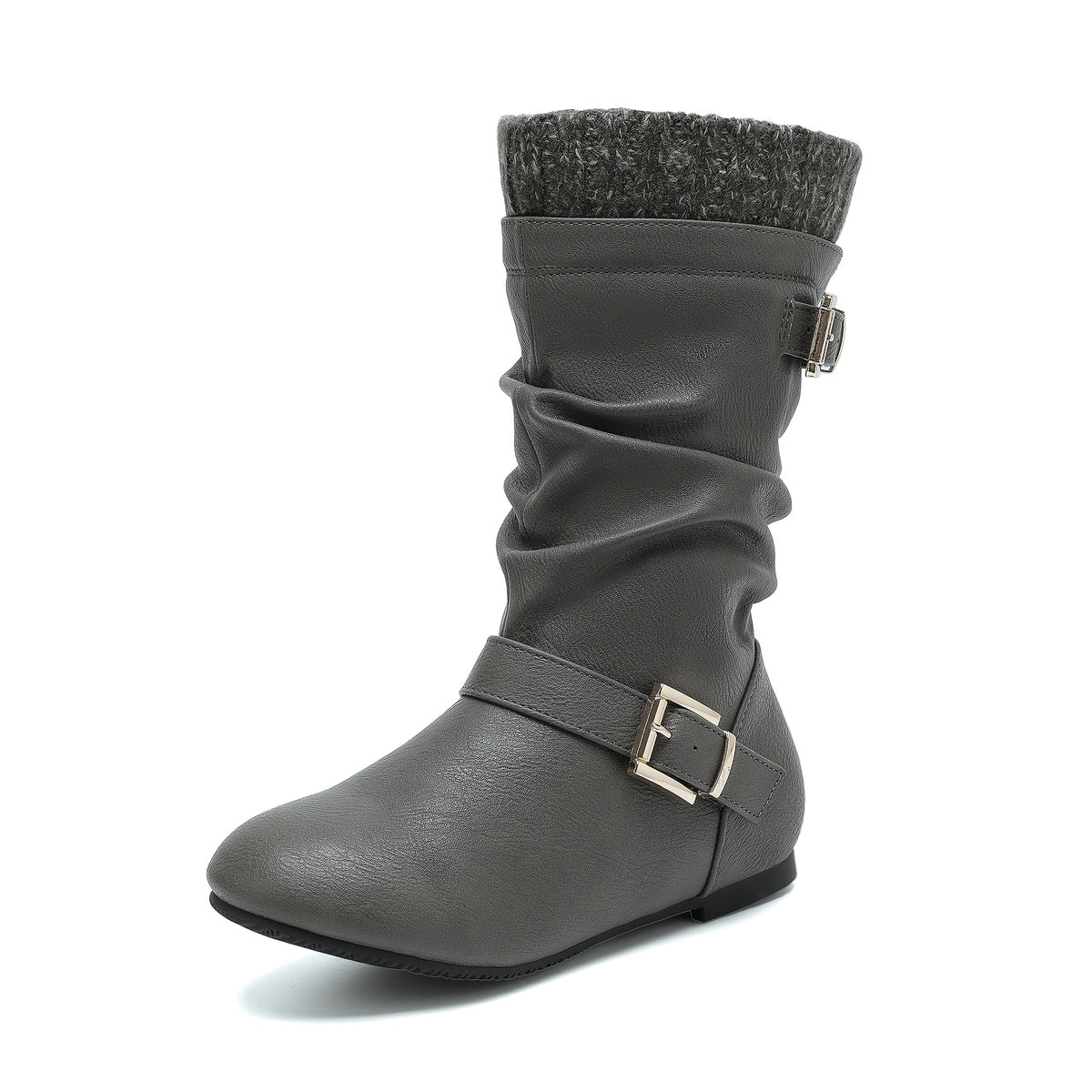 Faux Fur Lined Knee-High Winter Riding Boots for Girls - Fashionable Comfortable Tall Boots with Soft Lining, Warm Cold-Weather Footwear for Toddler, Little Kid & Big Kid