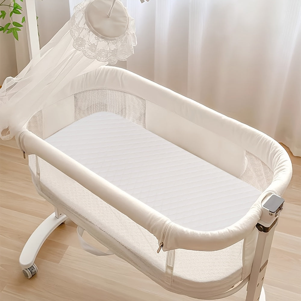 Bassinet Mattress Oval Foam with Removable Waterproof Cover, Baby Cradle Mattress in 15 x 30, 18 x 29 or 20 x 33 Inch Size Options