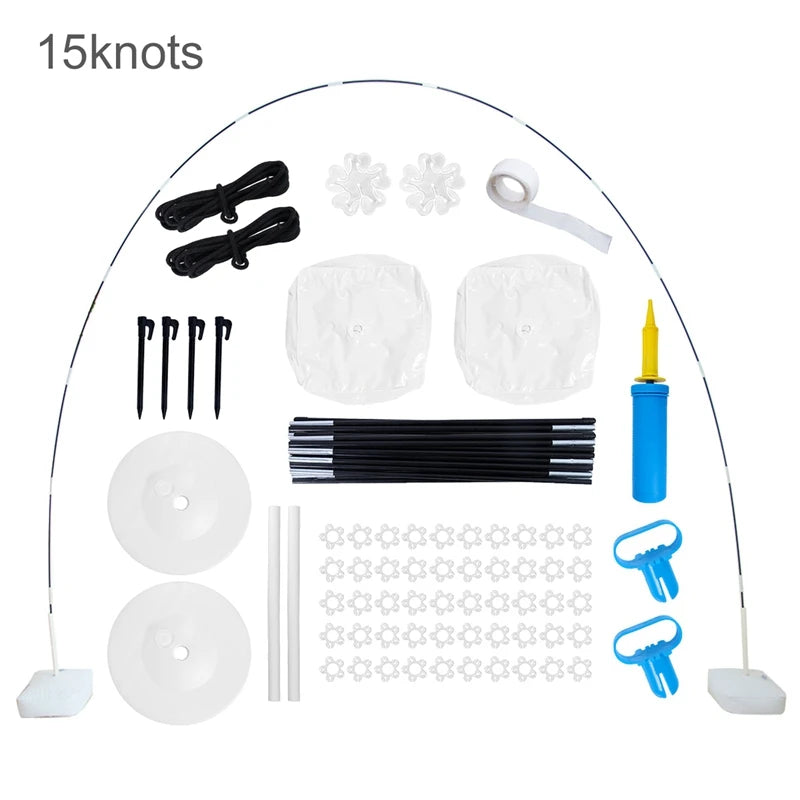 Balloon Arch Stand Kit with Adjustable Connecting Rods, Reusable DIY Party Backdrop Frame for Baby Showers, Birthdays and Wedding Decorations