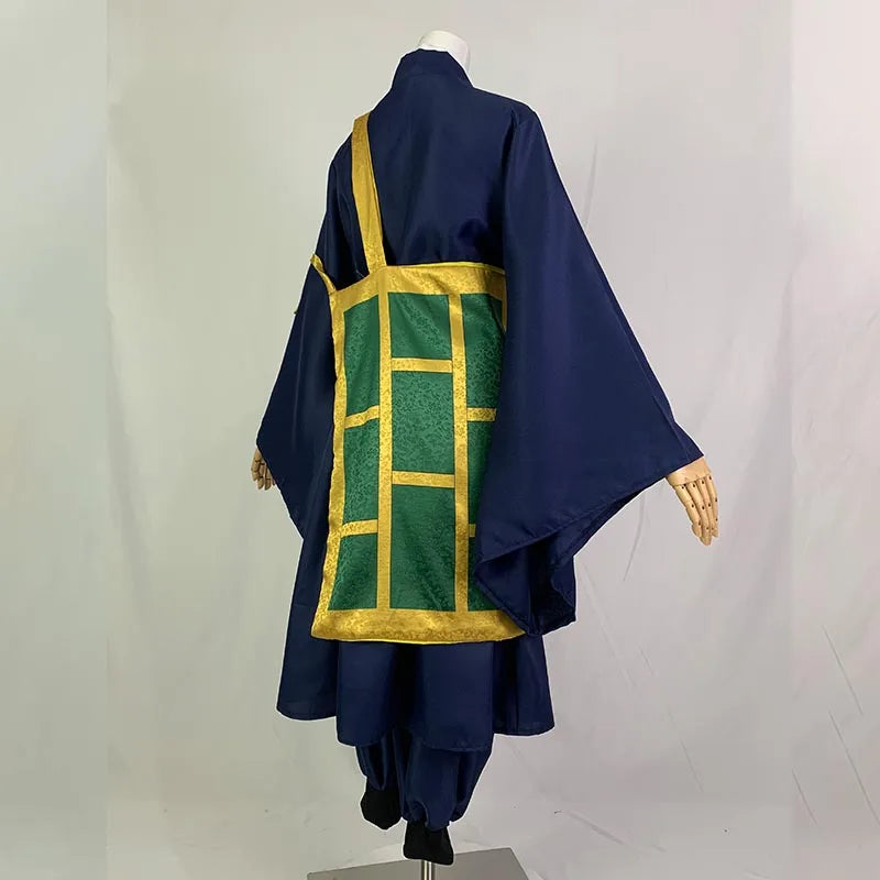 Suguru Geto Cosplay Costume for Men and Women, Kimono-Style Coat, Kasaya, Shirt and Pants with Optional 60 cm Wig for Halloween and Conventions