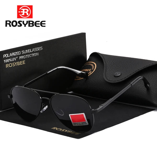 Aviator Polarized Sunglasses for Youth by ROSYBEE, Small 54mm Pilot Shades with Original Case for Older Boys, Girls and Narrow Faces