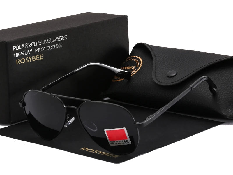 Aviator Polarized Sunglasses for Youth by ROSYBEE, Small 54mm Pilot Shades with Original Case for Older Boys, Girls and Narrow Faces