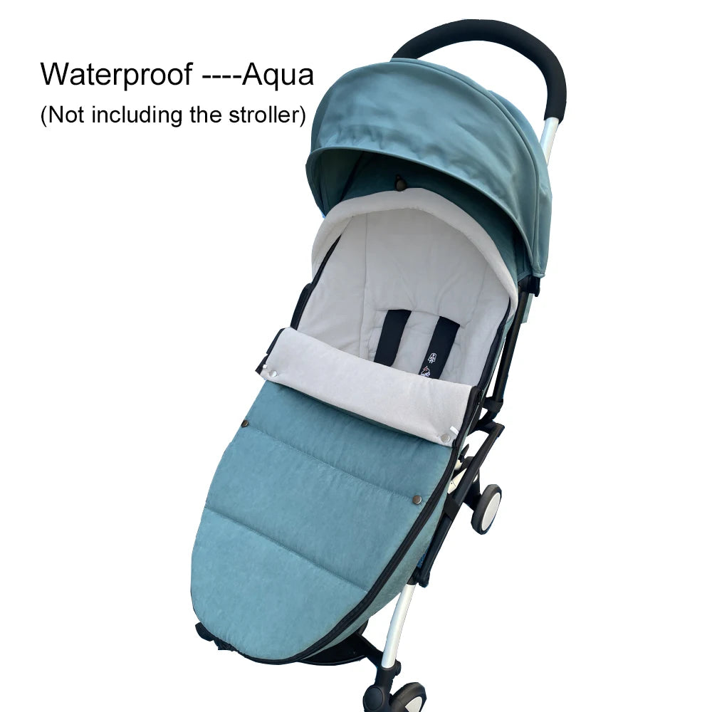 Waterproof Stroller Footmuff with Polar Fleece Lining for YOYO and Bugaboo, Windproof Winter Cover with Storage Bag and Optional Extra Quilt