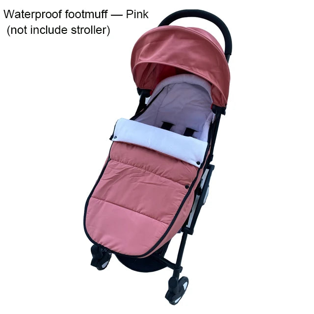 Fleece-Lined Stroller Footmuff for YOYO and Bugaboo, 90 x 45 cm Windproof Waterproof Cover with Storage Bag and Thickened Option