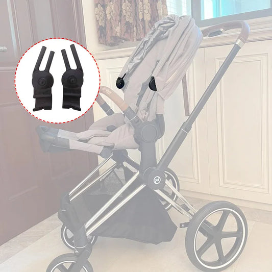 Stroller Canopy Connector Clip Compatible with Cybex Mios 2/3 and Priam 3/4, Adjustable Replacement Sunshade Rod Clamp with Left or Right Options