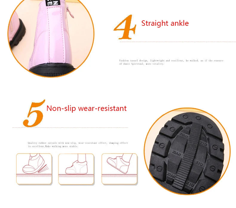 Lace-Up Kids Ankle Boots in PU Leather, Side-Zip Casual Shoes for Boys and Girls with Plush-Lined Options, Five Colors and Sizes 21-36