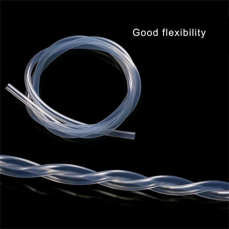 Silicone Bottle Replacement Tubing, 100cm or 200cm Cut-to-Length Hose with 5mm Outer and 3mm Inner Diameter for Compatible Baby Bottle Straws