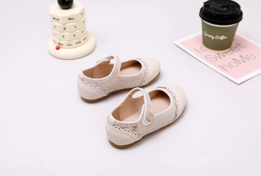 Children Dress Flats in Classic Loafer and T-Strap Styles, Beige Occasion Shoes for Boys and Girls, Weddings, Parties and Family Photos
