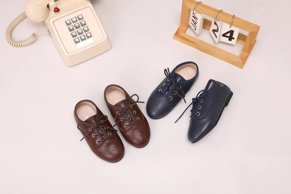 Toddler Dress Shoes for Boys and Girls, AS Classic Oxford, Loafer, Mary Jane and T-Bar Flats for Weddings, Parties and Family Photos