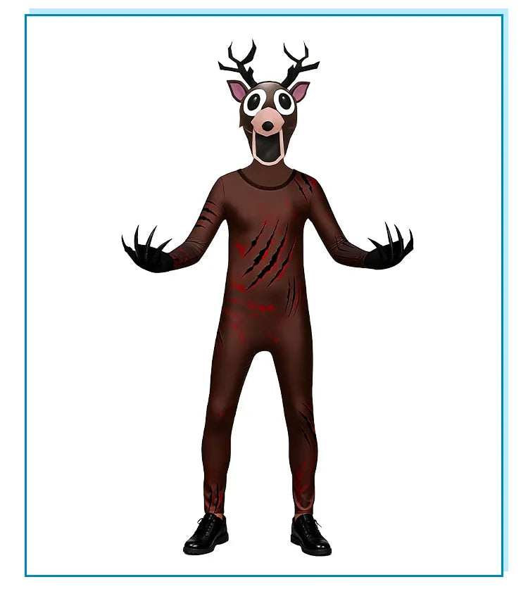 Deer and Owl Cosplay Costume for Kids and Adults, 99 Nights in the Forest Character Outfit for Halloween Parties and Themed Dress-Up