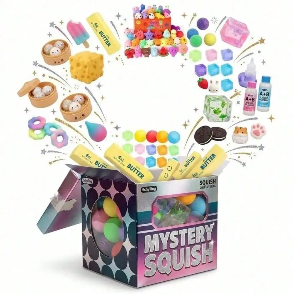 Mystery Squishy Fidget Toy, Random 1-Piece Slow-Rising Sensory Squeeze Toy with Surprise Design for Playtime, Desk Breaks and Gift Giving