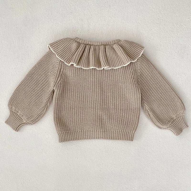 Baby Girl Knit Cardigan Sweaters with Long Sleeves, Korean-Style Infant and Toddler Layering Coats in Multiple Designs, Sizes 3M to 3T
