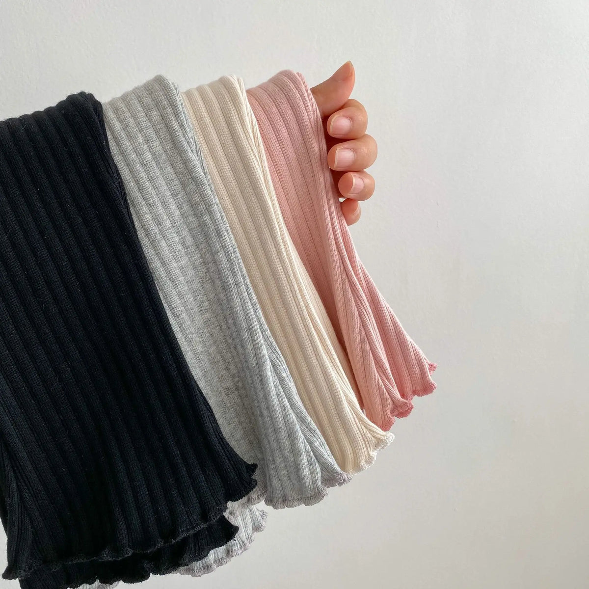 Baby Ribbed Flare Pants for Boys and Girls, Solid Color Pull-On Trousers with Flared Hems in Four Colors, Sizes 6–9M to 4T for Everyday Outfits