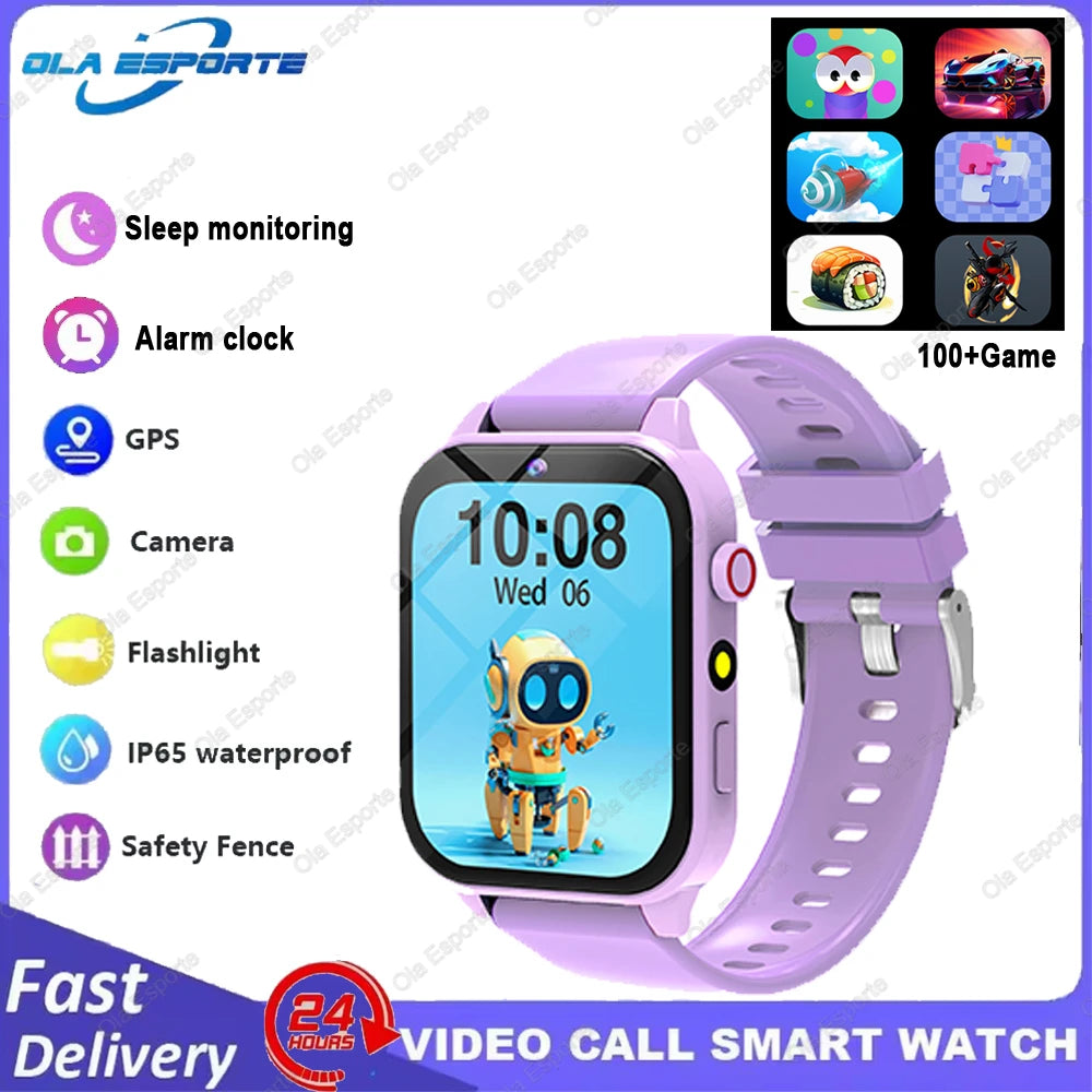 Kids Game Smartwatch HT30 with 18 Games, Camera, 1.83-Inch Screen, Step Counter, Alarm, Calculator and Flashlight in Four Color Choices