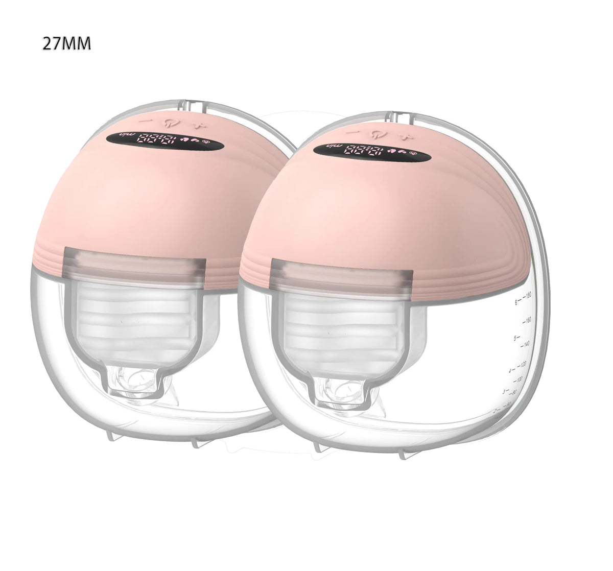 Wearable Breast Pump with 12 Suction Levels, BornBL S21 Hands-Free Electric Design with 3 Modes, USB-C Charging and 24 mm or 27 mm Options